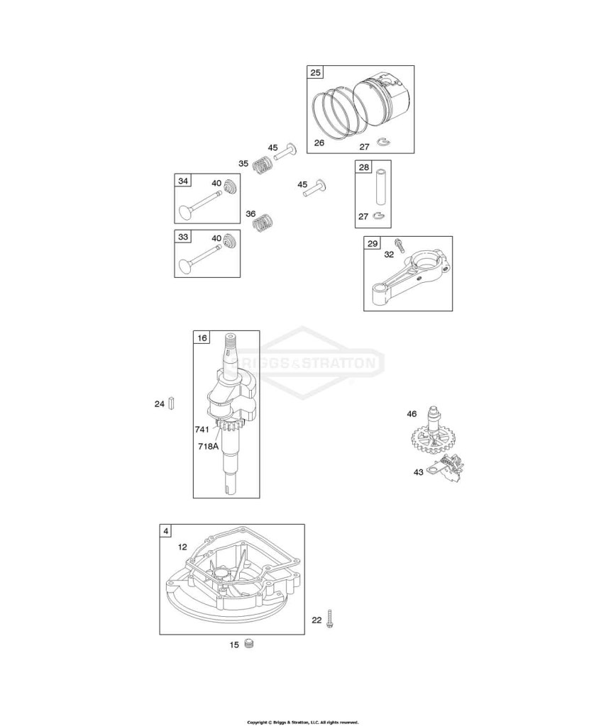 Camshaft, Crankcase Cover/Sump, Crankshaft, Piston/Rings/Connecting Rod