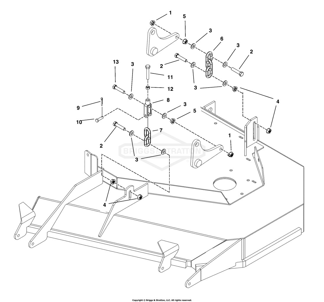 52 Mower Deck Group - Hanger Chains