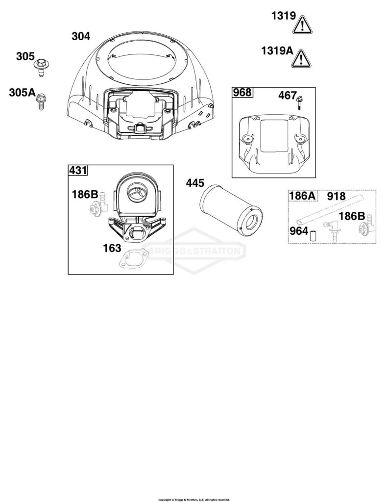 Blower Housing and Air Cleaner Group
