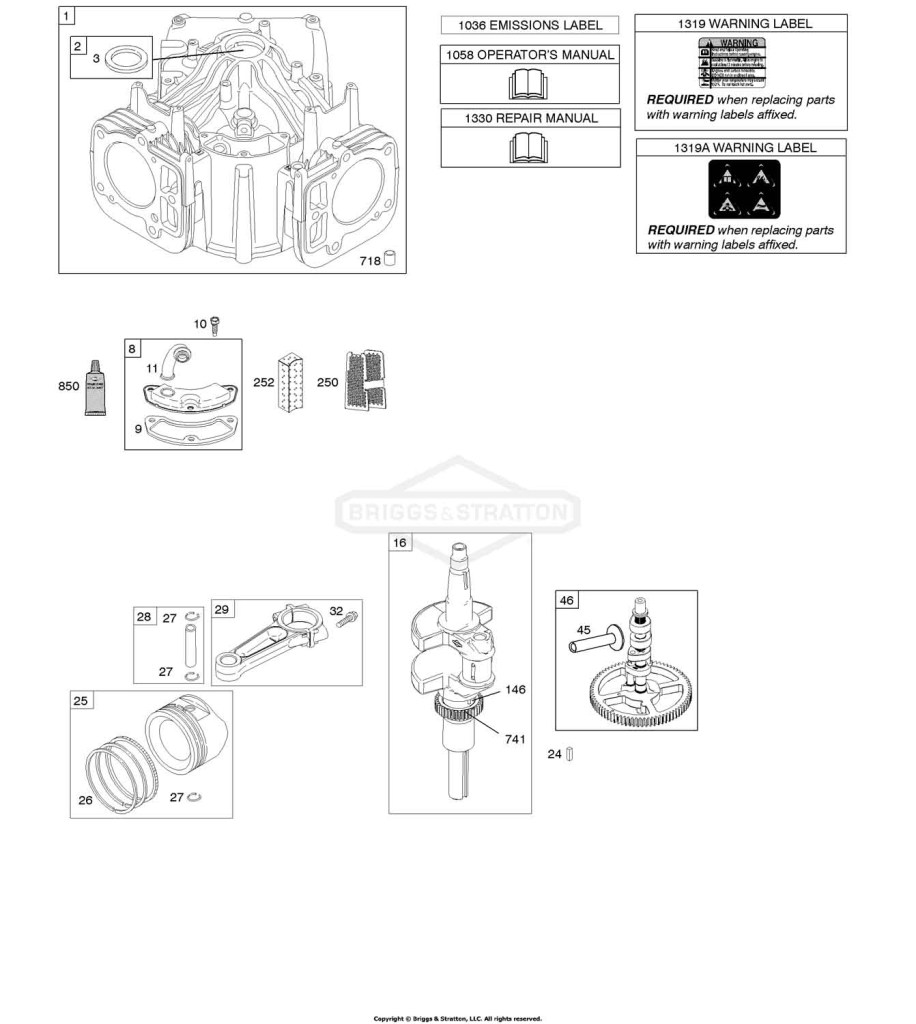 Camshaft, Crankshaft, Cylinder, Gasket Set - Engine, Pistons, Rings, Connecting Rod
