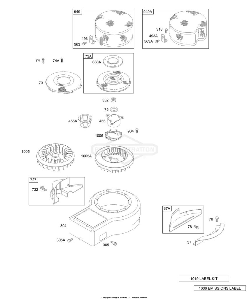 Blower Housing, Shrouds, Label Kits
