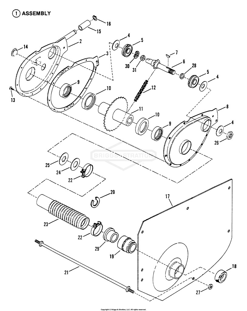 Chain Case, L.H. Fender
