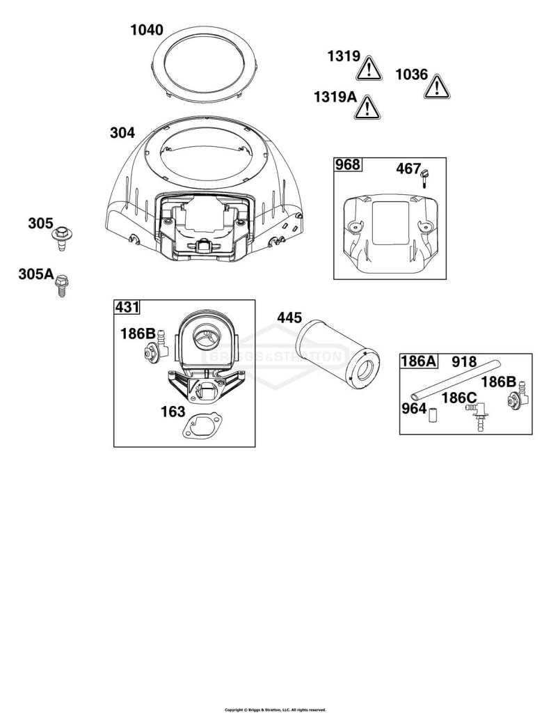 Blower Housing and Air Cleaner Group