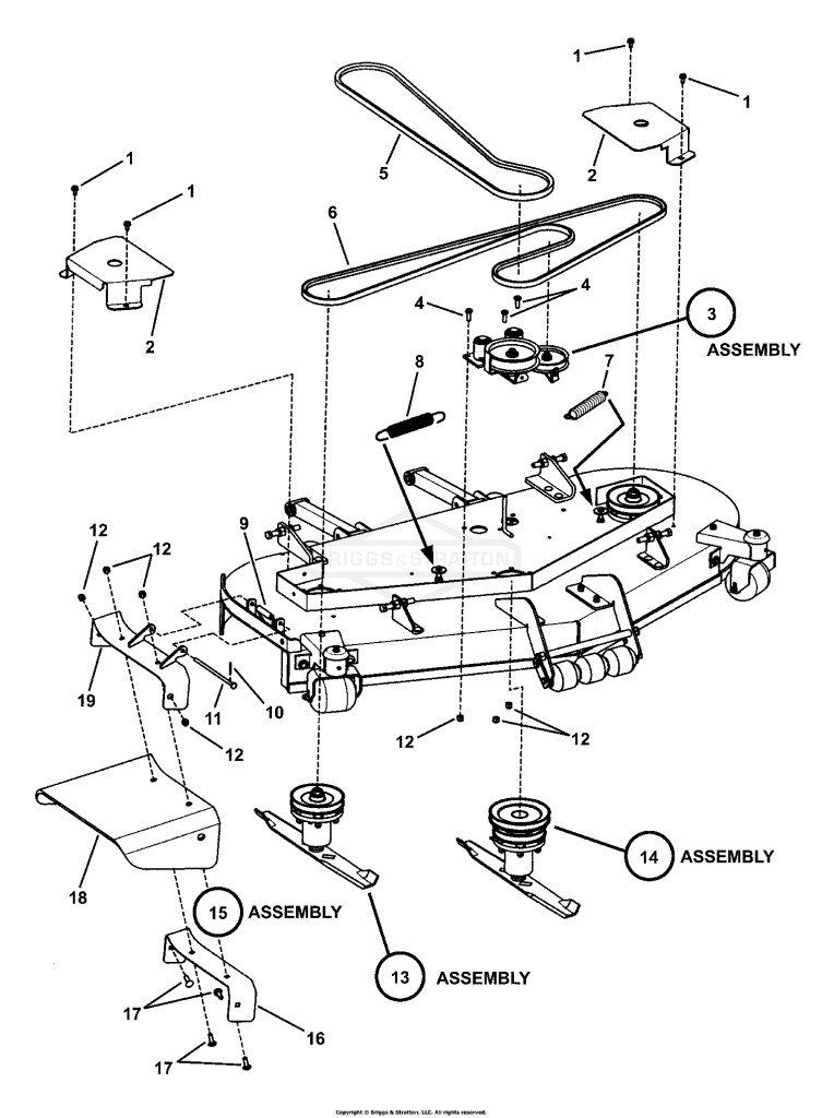 61 CUTTING DECK ASSEMBLY (Final Assy)