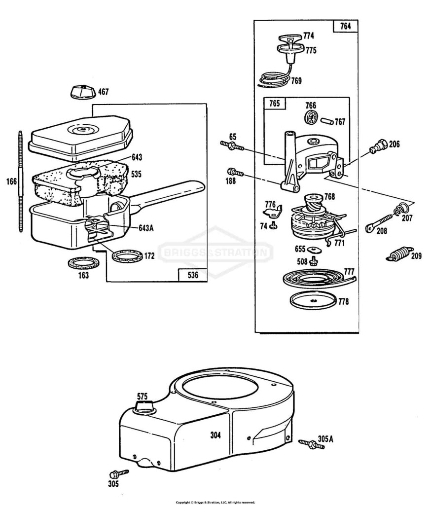 Blower Hsg,Rewind,AirCleaner