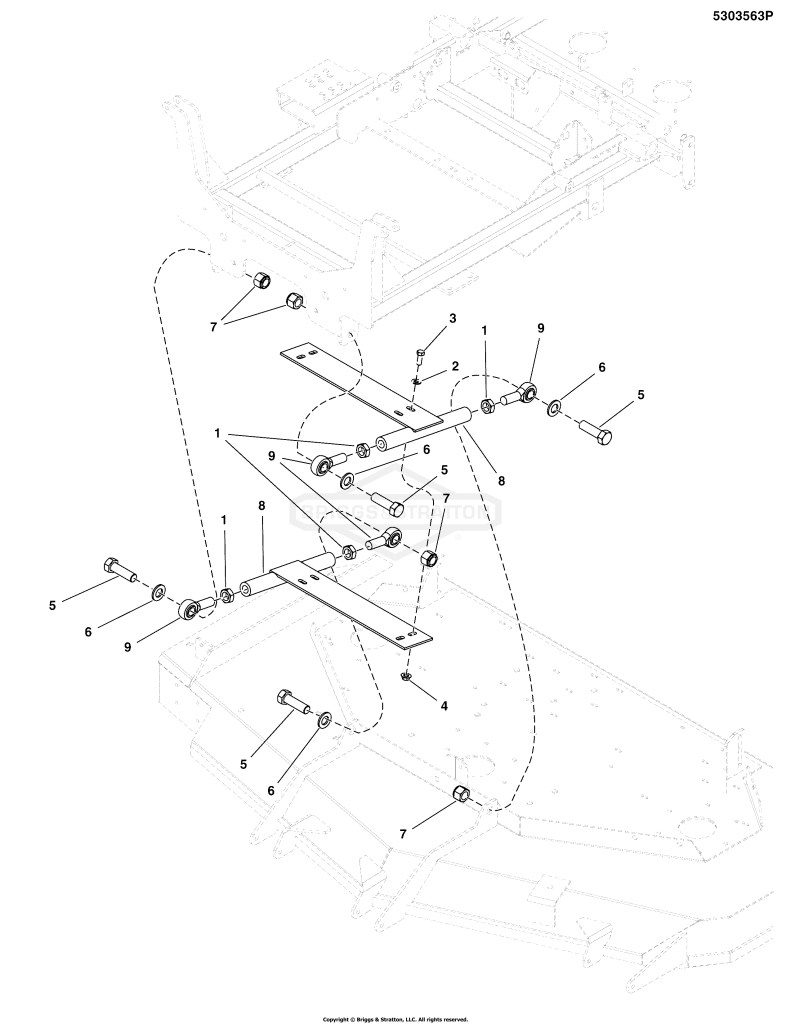 61 Mower Deck - Puller Bars