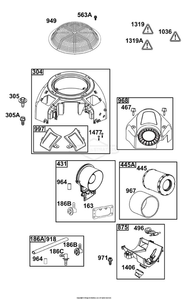 Blower Housing and Air Cleaner Group