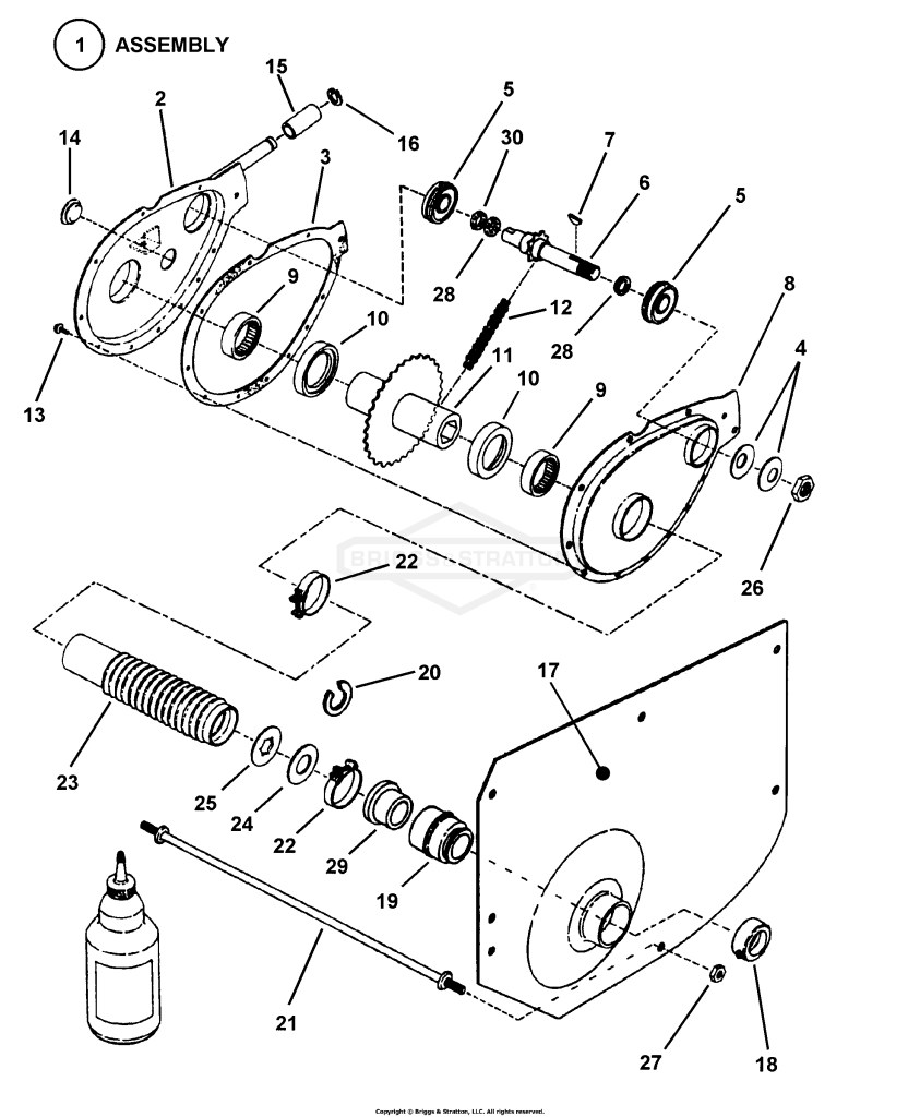 Chain Case, L.H. Fender