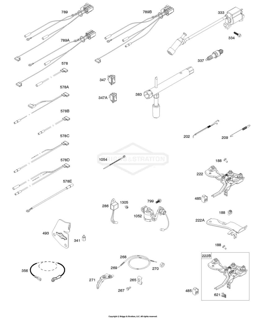 Armature, Spark Plug, Controls, Electrical System, Governor Spring