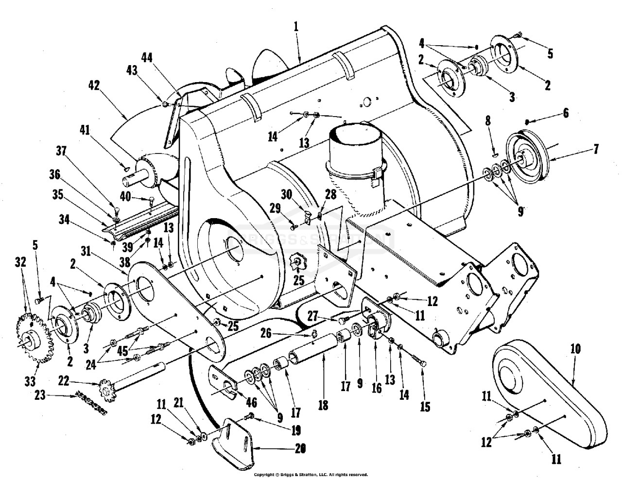 Rotor Body and Frame Group (3840I04)