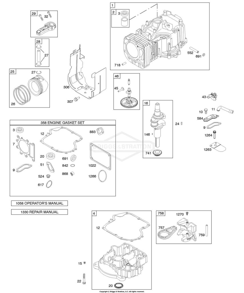 Camshaft, Crankshaft, Cylinder, Engine Sump, Gasket Set - Engine, Piston, Rings, Connecting Rod