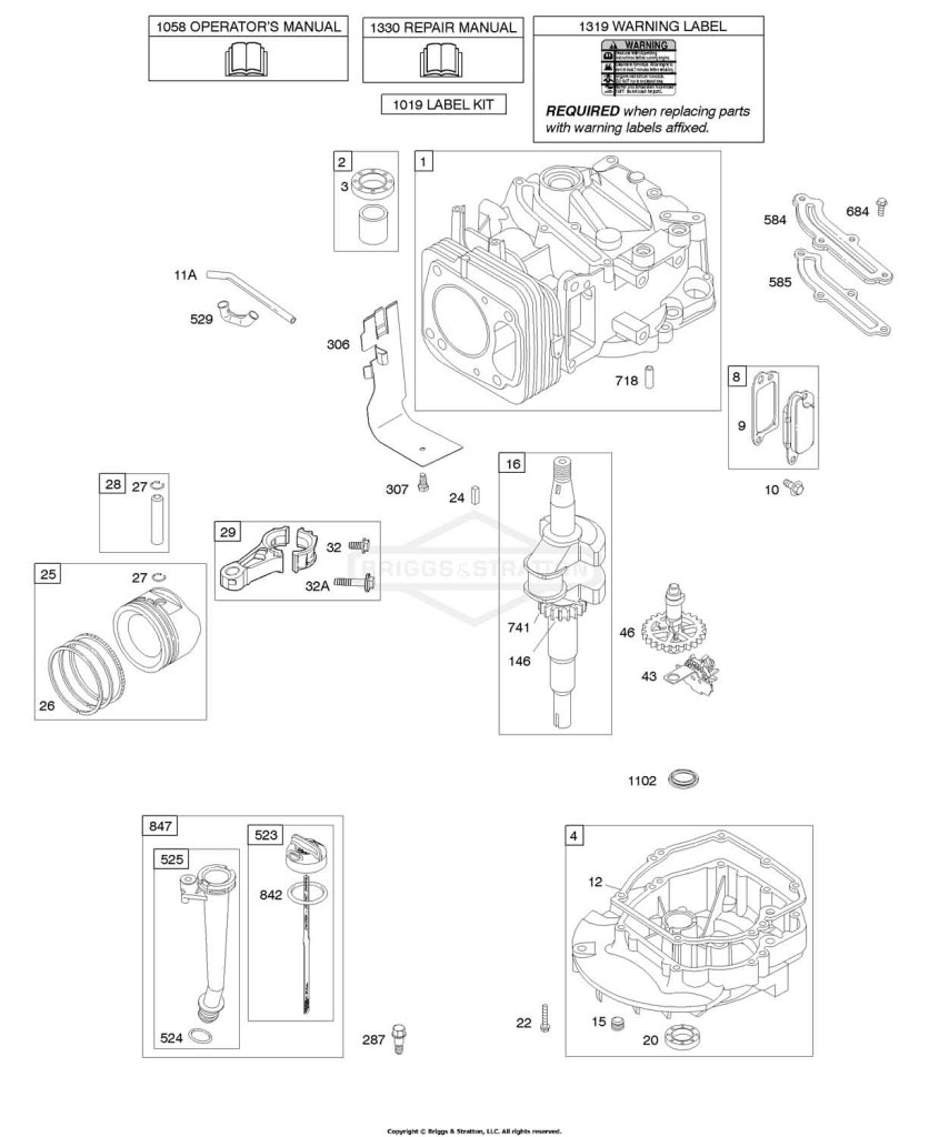 Camshaft, Crankshaft, Cylinder, Engine Sump, Lubrication, Piston Group