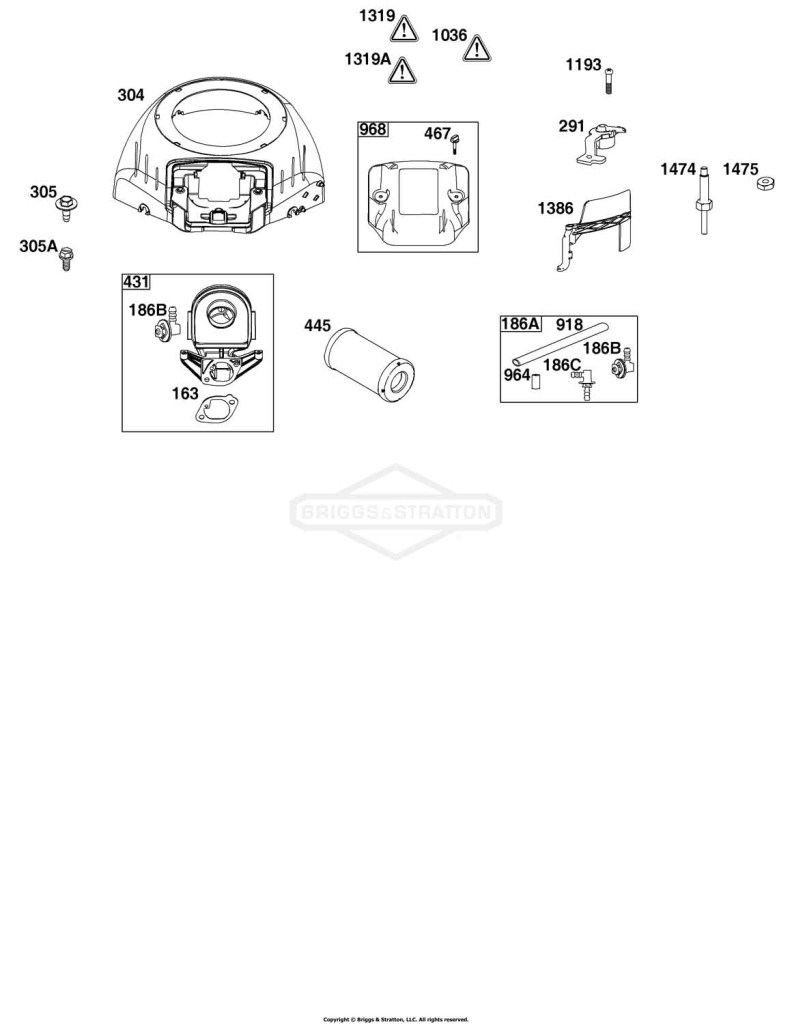 Blower Housing and Air Cleaner Group