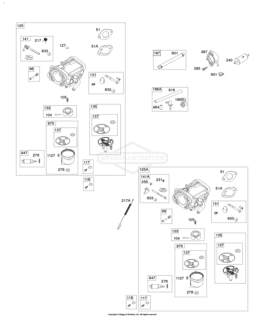Carburetor, Fuel Pump, Fuel Hose