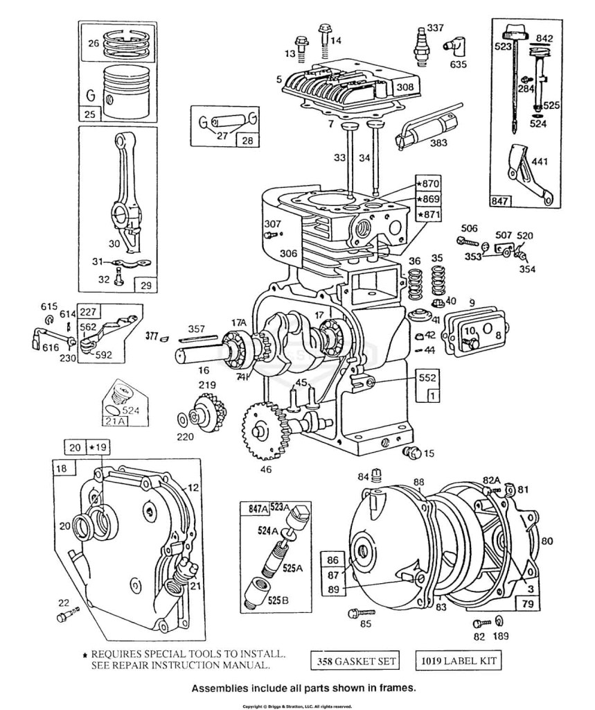 Cylinder,GearCase,Piston Grp