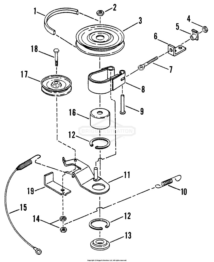 Belt, Blade Brake, 42 Cutting Deck