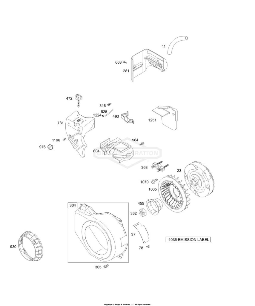 Blower Housing, Flywheel Group