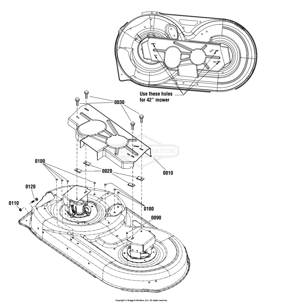 42 (107cm) Mower Deck - French Guard Group (2991489)