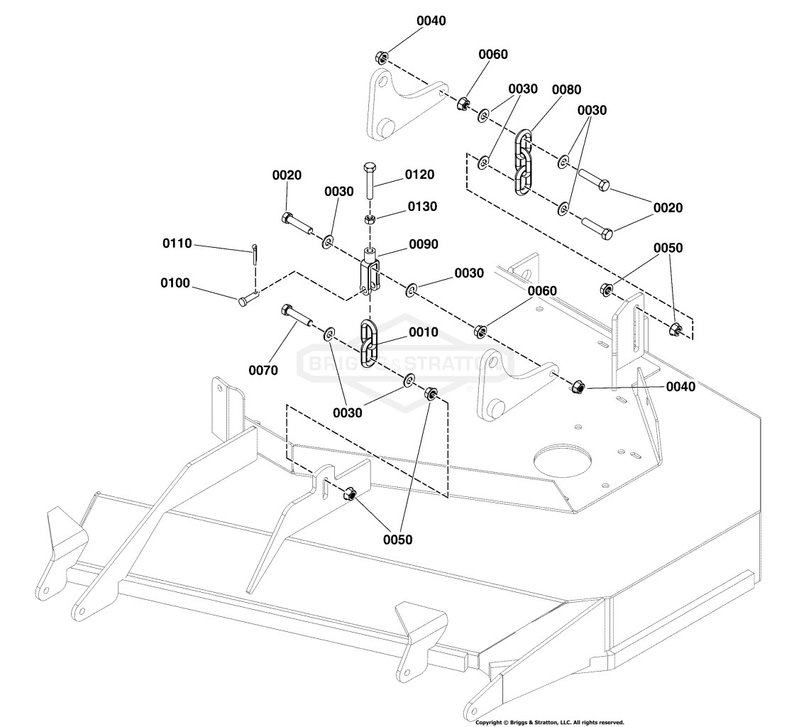 48 Mower Deck Group - Hanger Chains