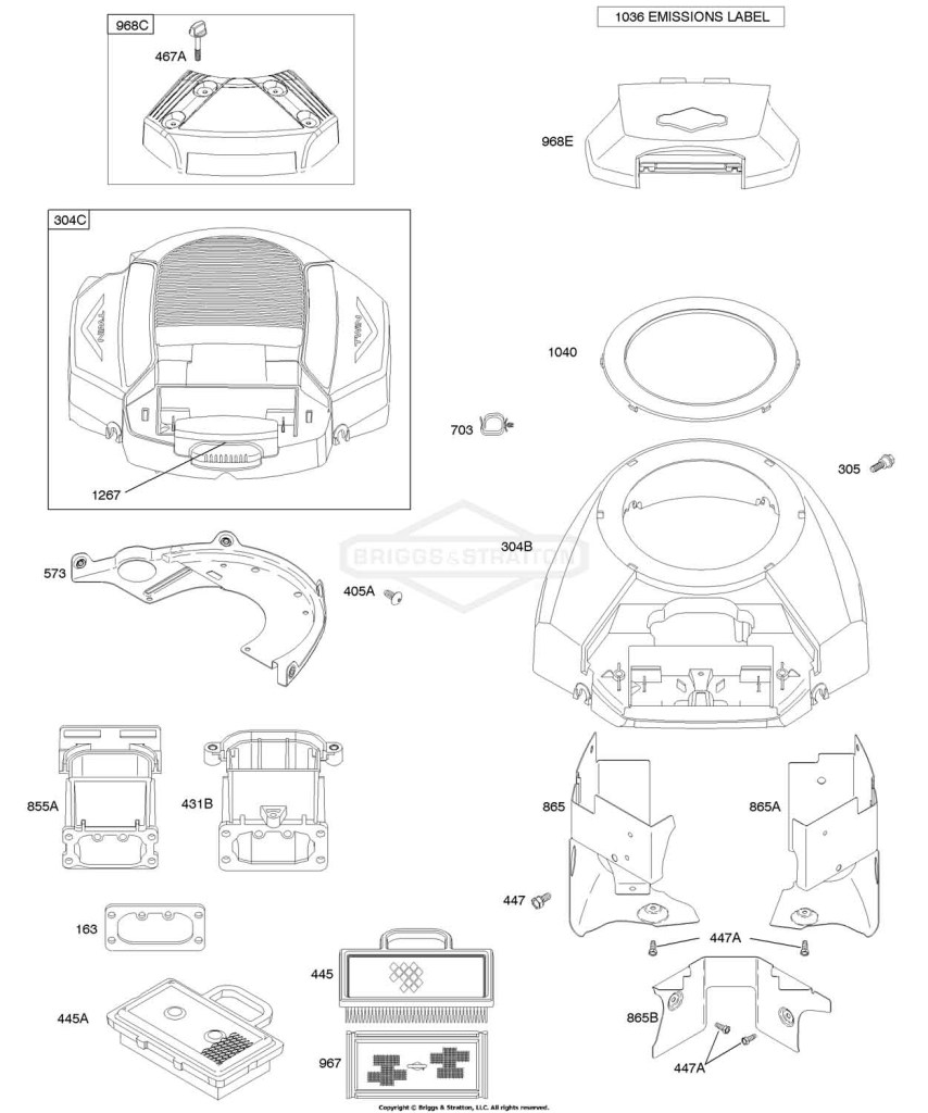 Air Cleaner, Blower Housing