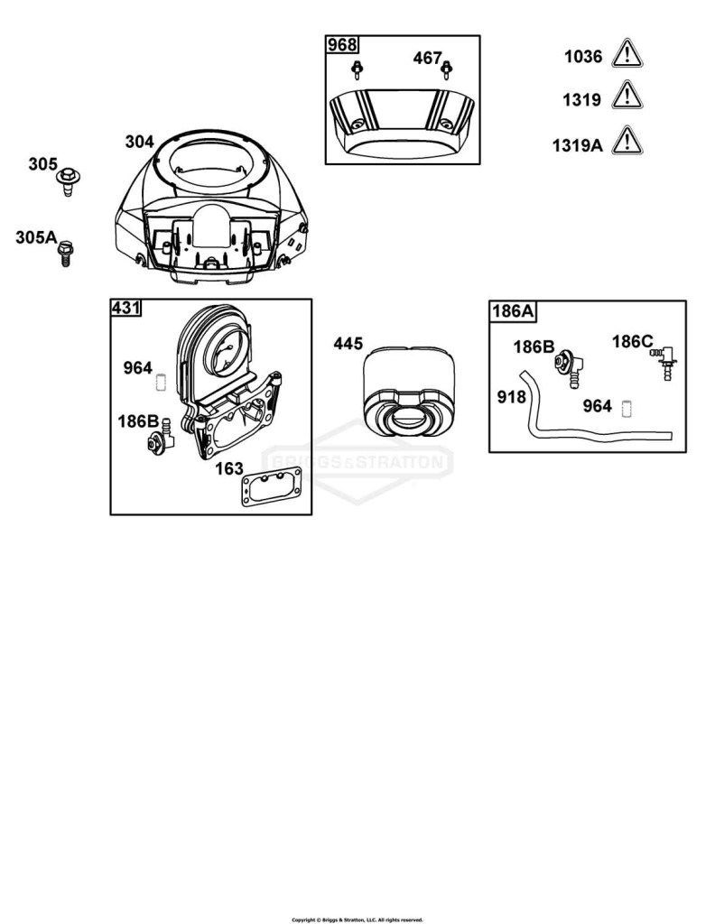 Blower Housing and Air Cleaner Group