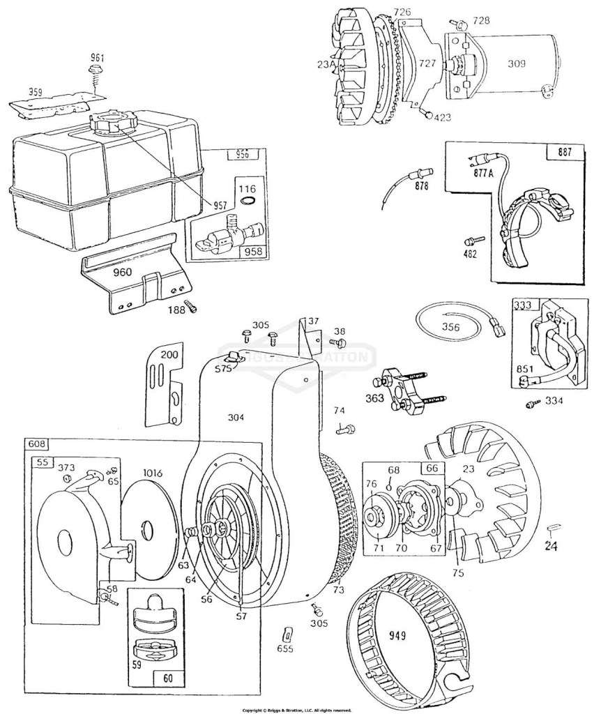 Blower Hsg,Rewind,Fuel Tank