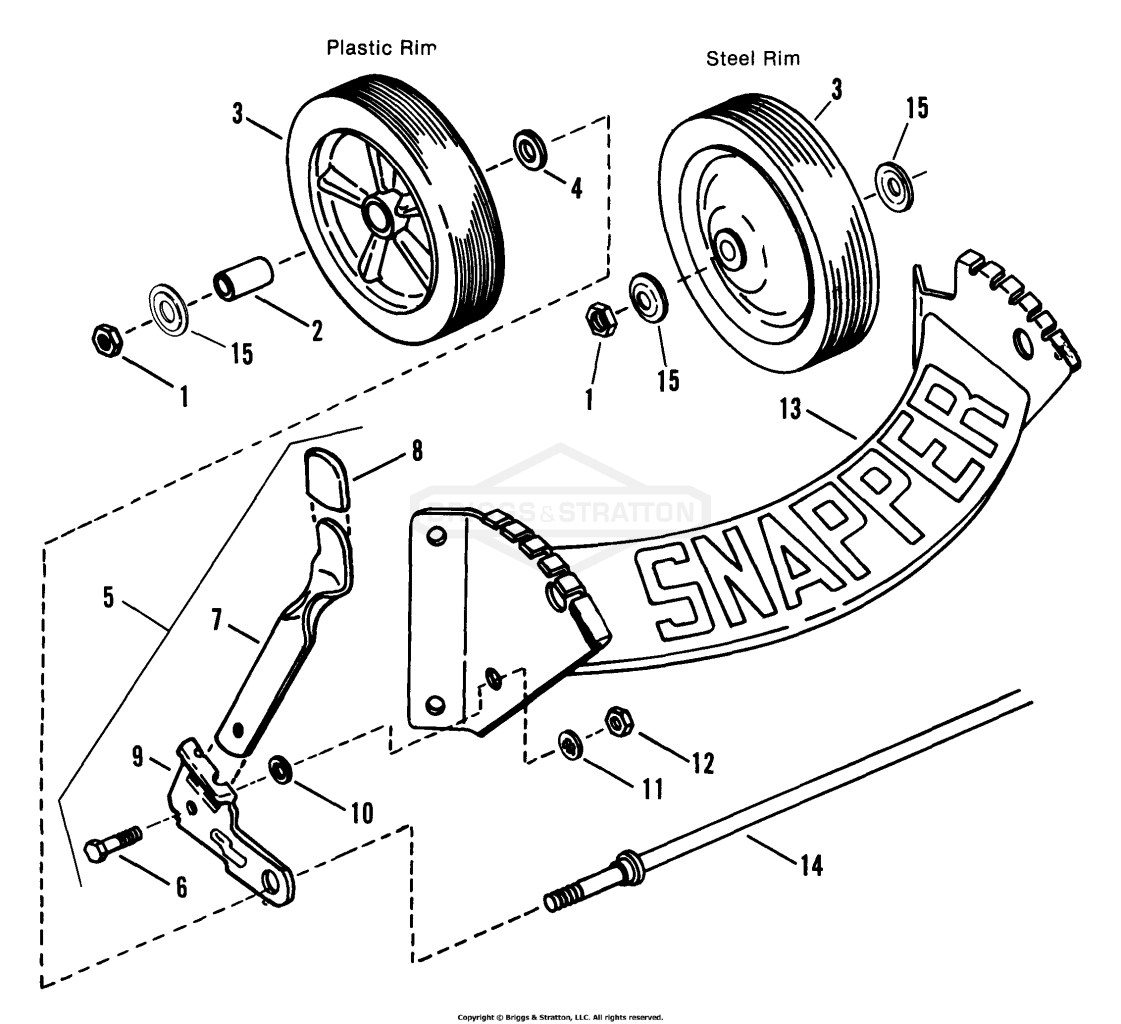 Front Wheels, Bracket, Latches