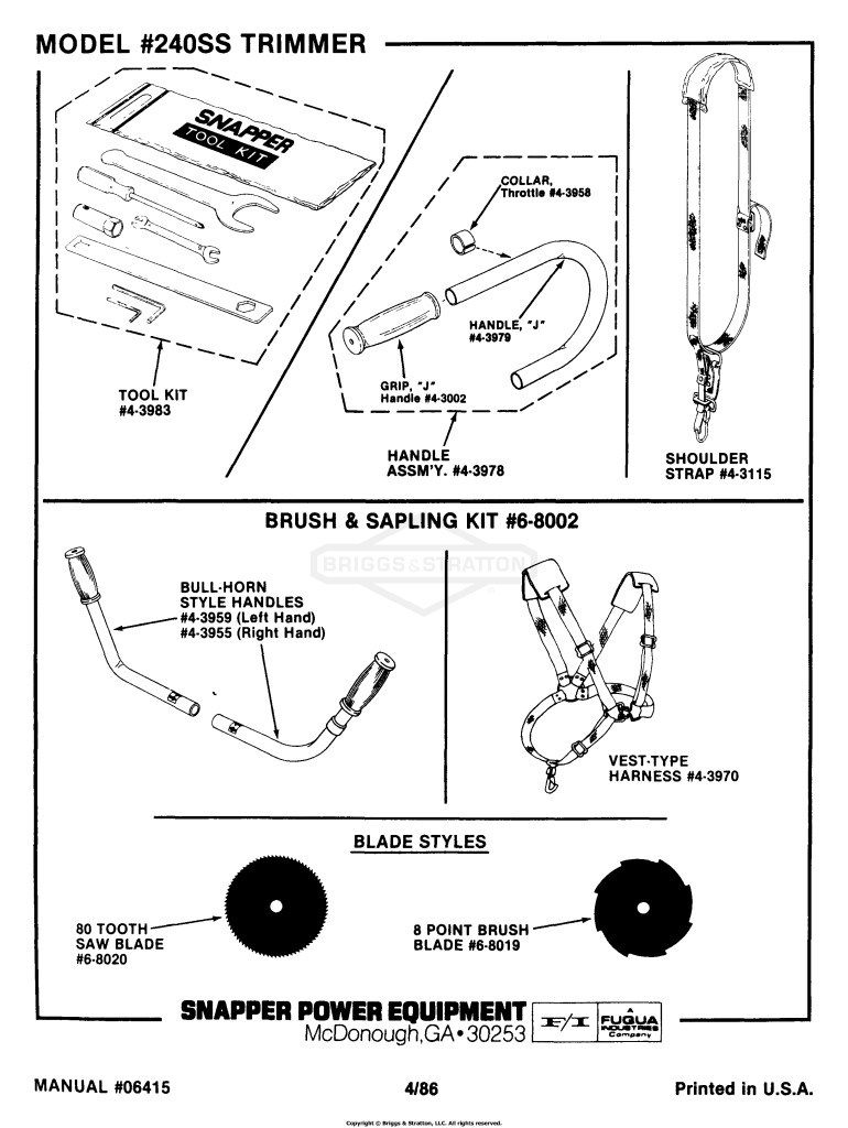 240SS Accessories