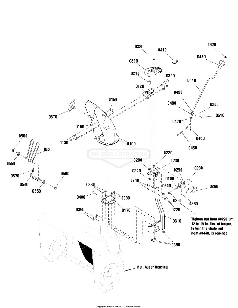 Chute & Rotation Group - Dash Mount Crank
