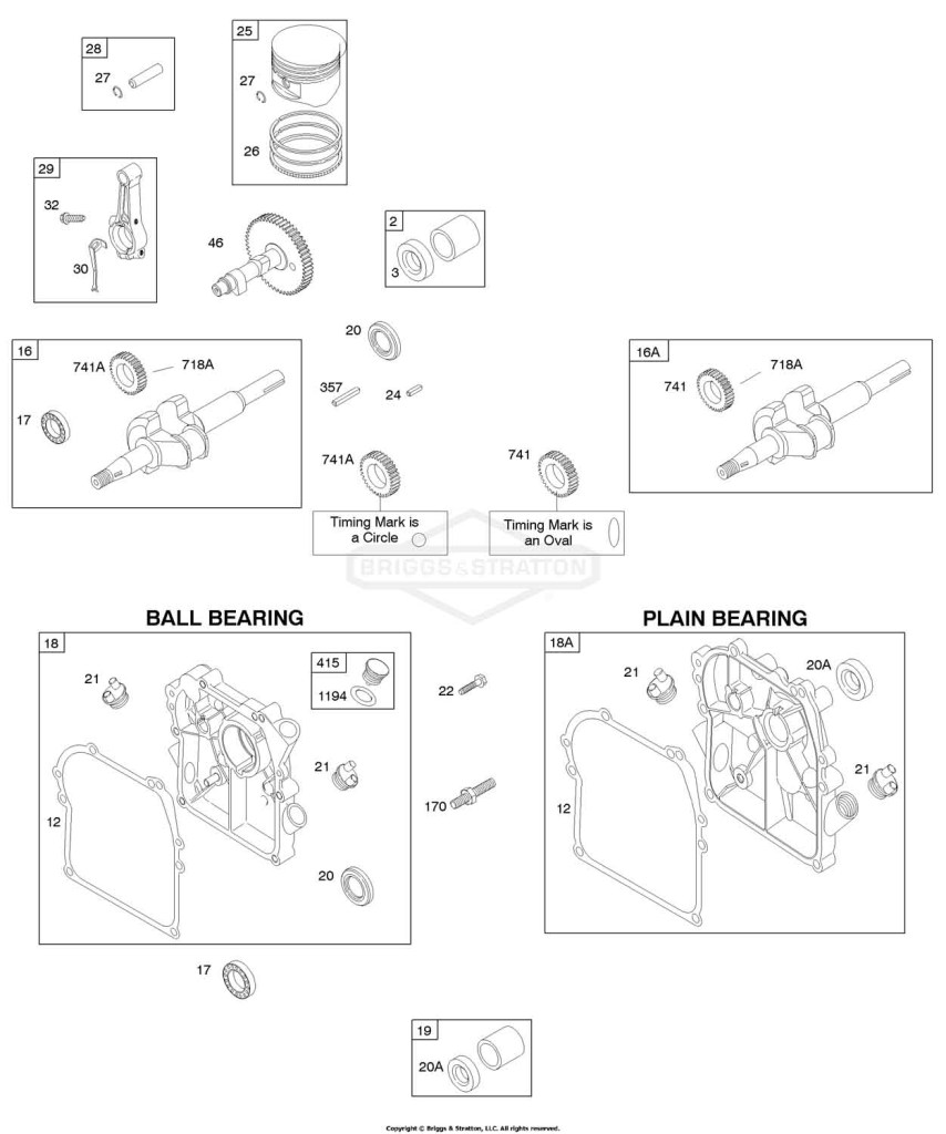 Camshaft, Crankcase Cover/Sump, Crankshaft, Piston/Rings/Connecting Rod