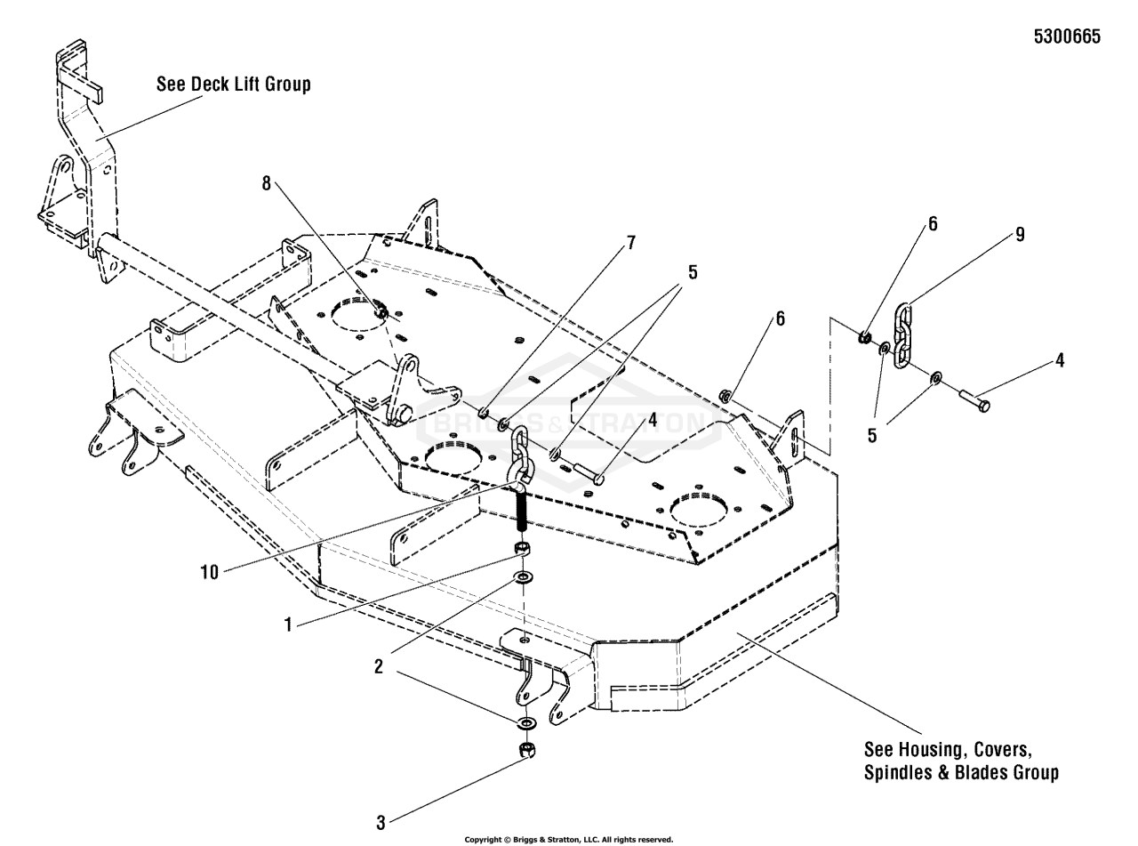 44 & 52 Mower Deck - Hanger Chains