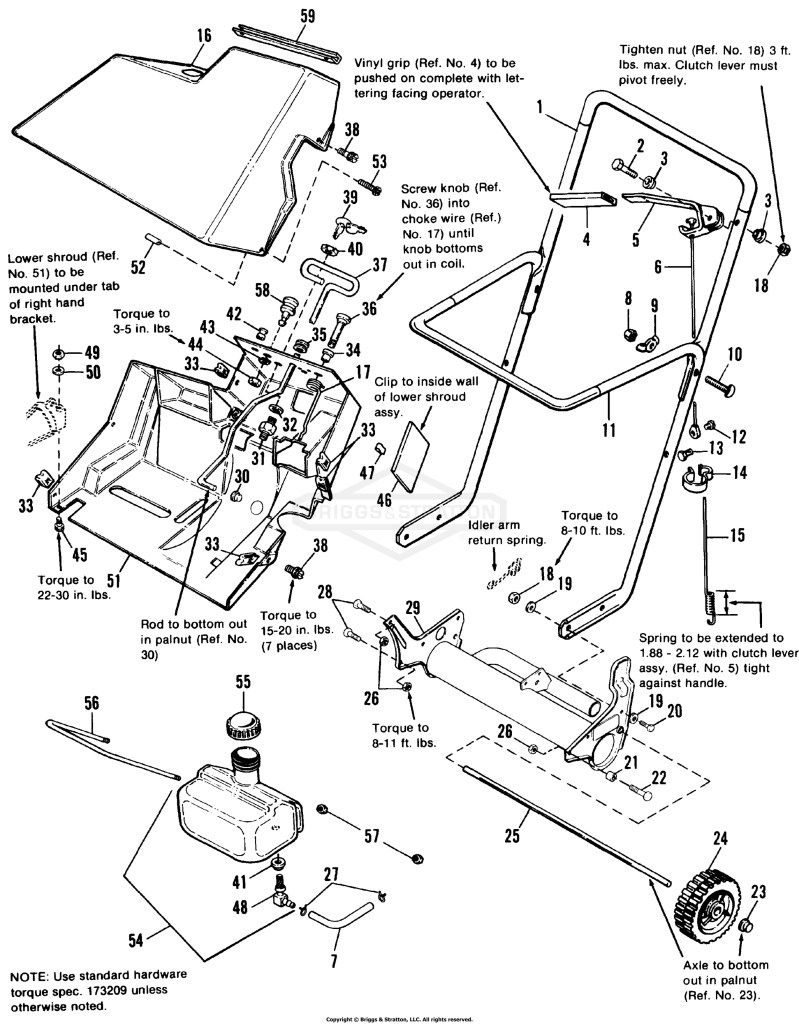 Frame, Handle & Shroud Group