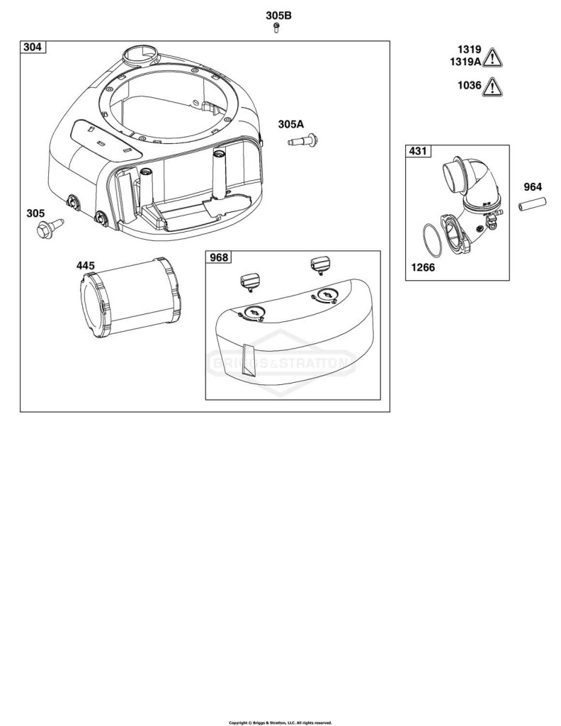 Blower Housing and Air Cleaner Group