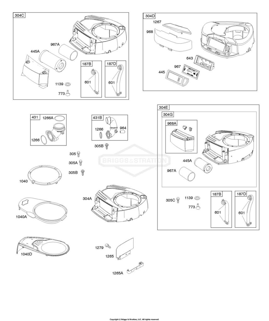 AIR CLEANER, BLOWER HOUSING