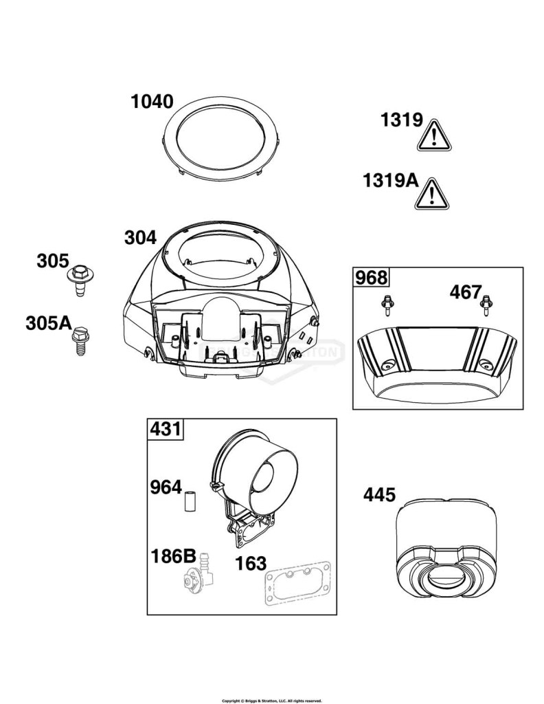 Blower Housing and Air Cleaner Group