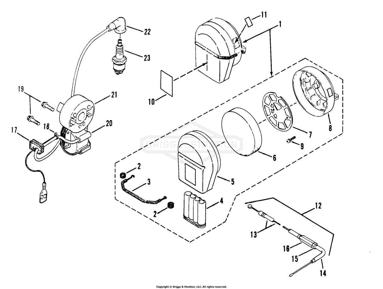 415BPB Air Cleaner Assm'y And Rotor