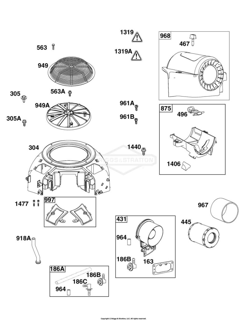 Blower Housing and Air Cleaner Group