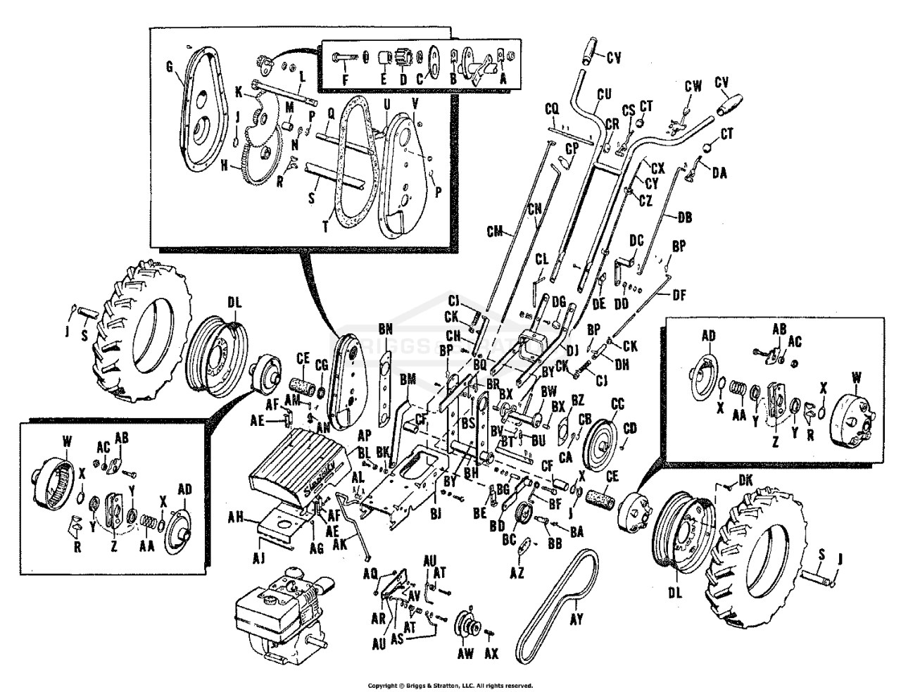 Tractor Group - Parts List (3580I01)