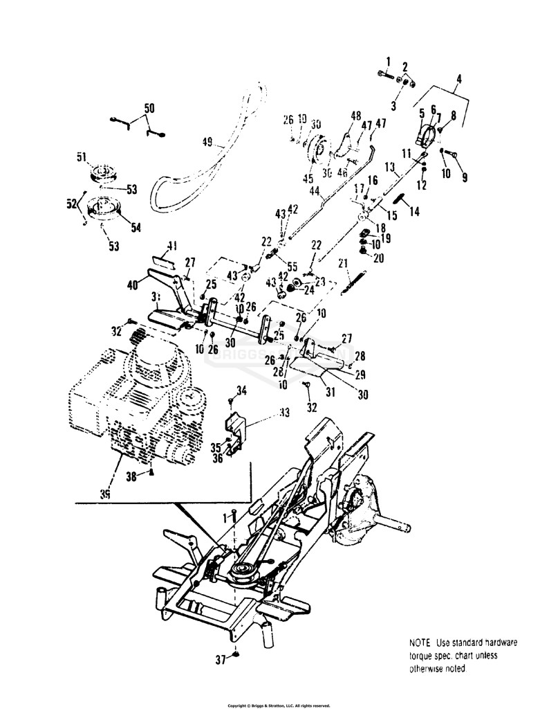 Engine, Pulley, Brake & Clutch Group