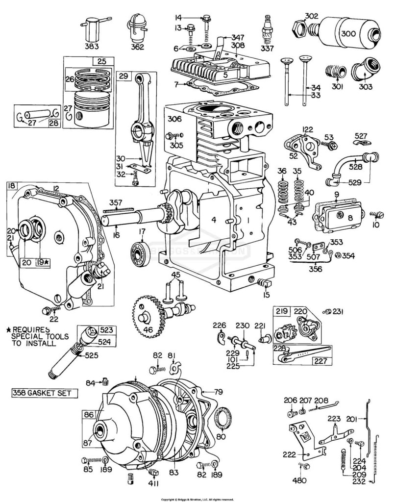Cyl, Piston, Muffler, CrnkCse