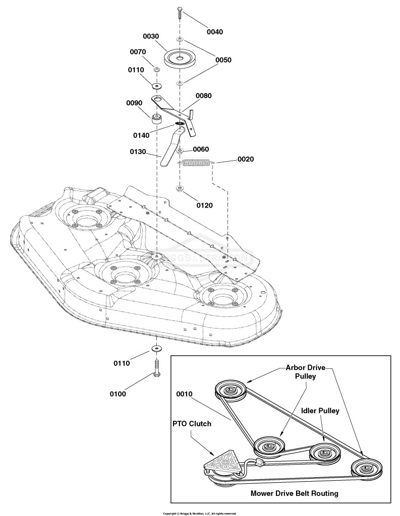 46 Mower Deck - Clutch Group