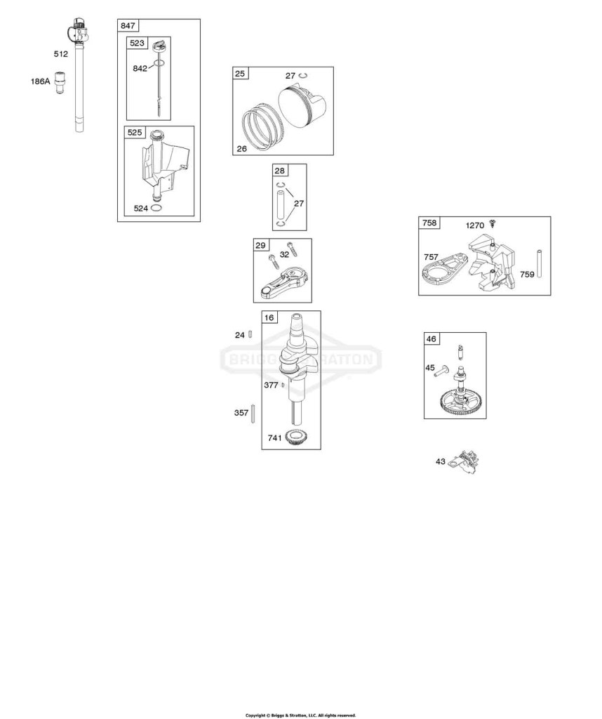 Camshaft, Crankshaft, Lubrication, Piston, Rings, Connecting Rod