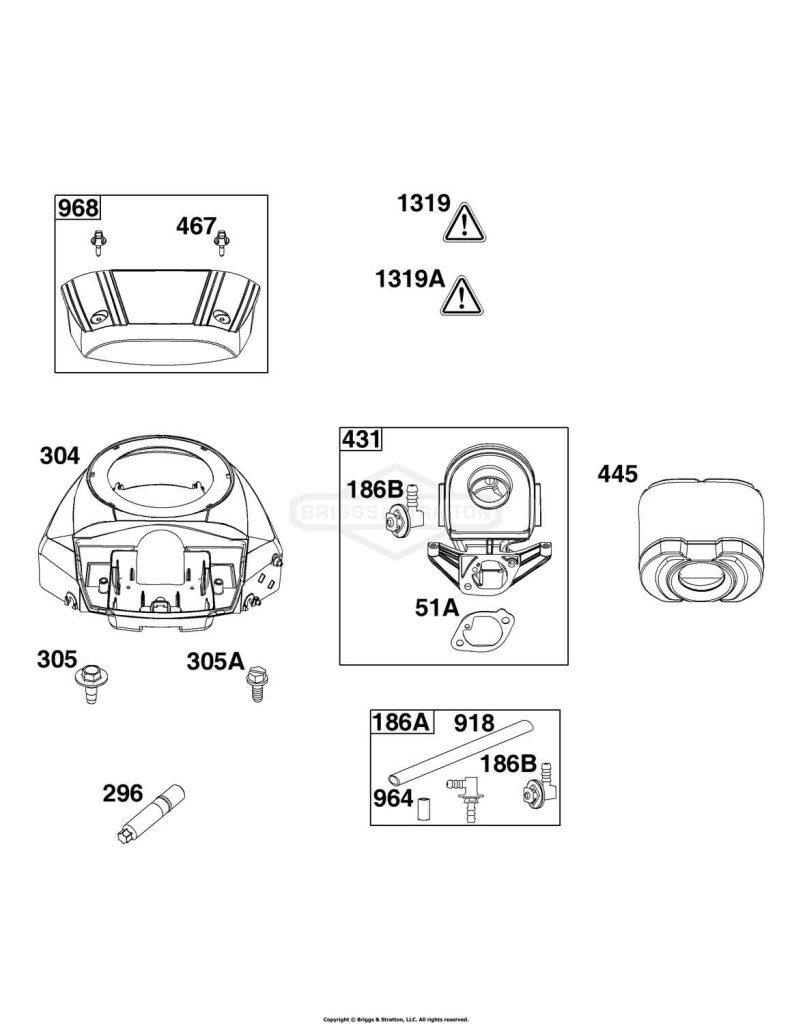 Blower Housing, Air Cleaner, Ready Start