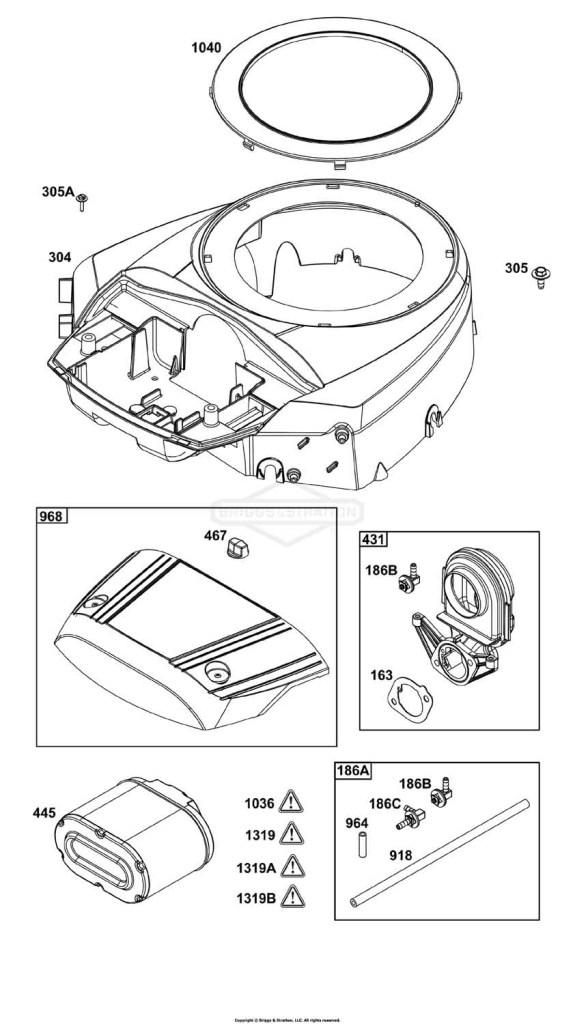 Blower Housing and Air Cleaner Group