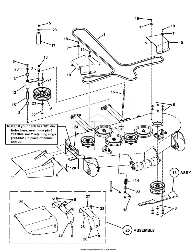 48 CUTTING DECK ASSEMBLY (Final Assy)