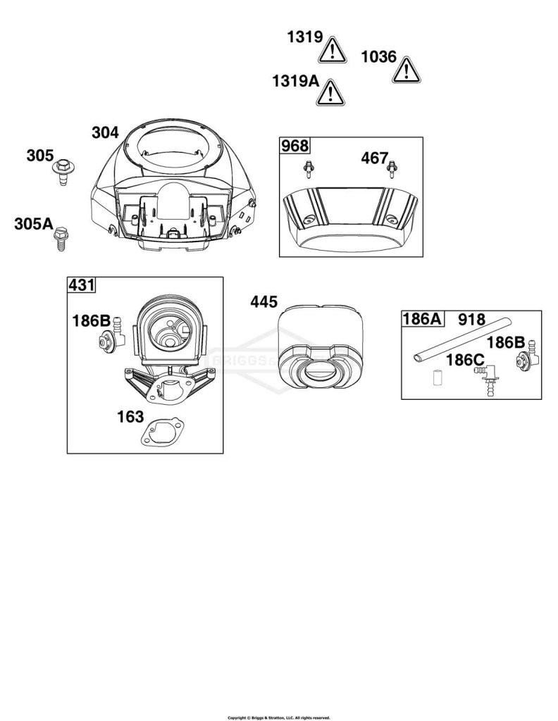 Blower Housing and Air Cleaner Group