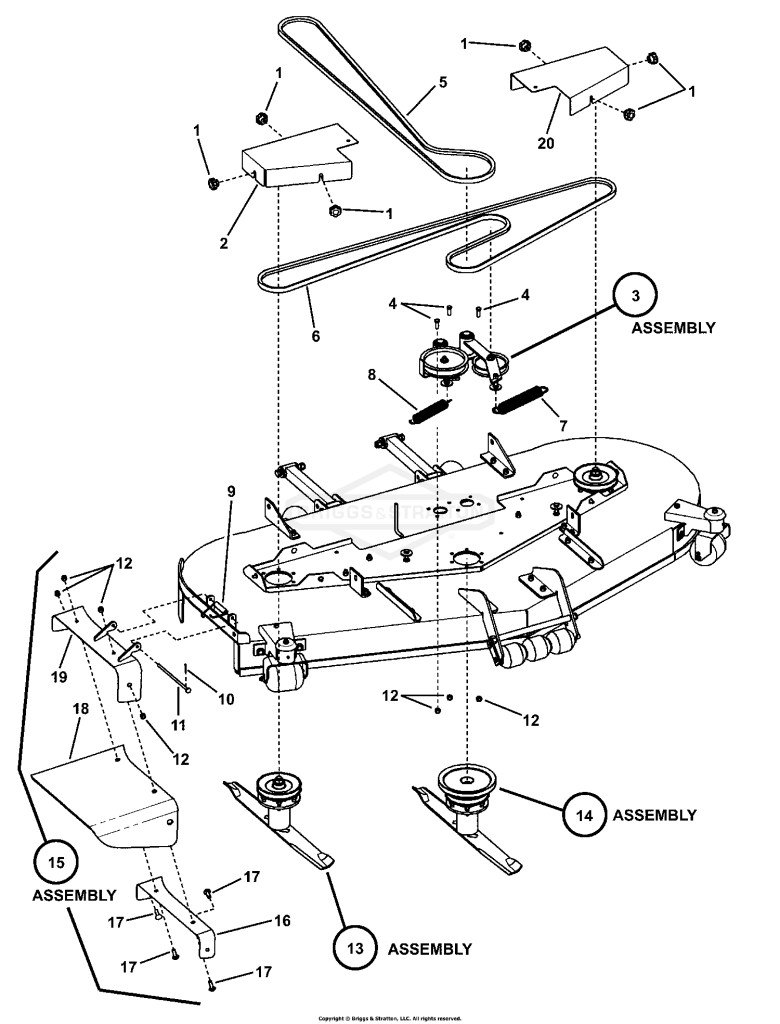 73 CUTTING DECK ASSEMBLY (Final Assy)