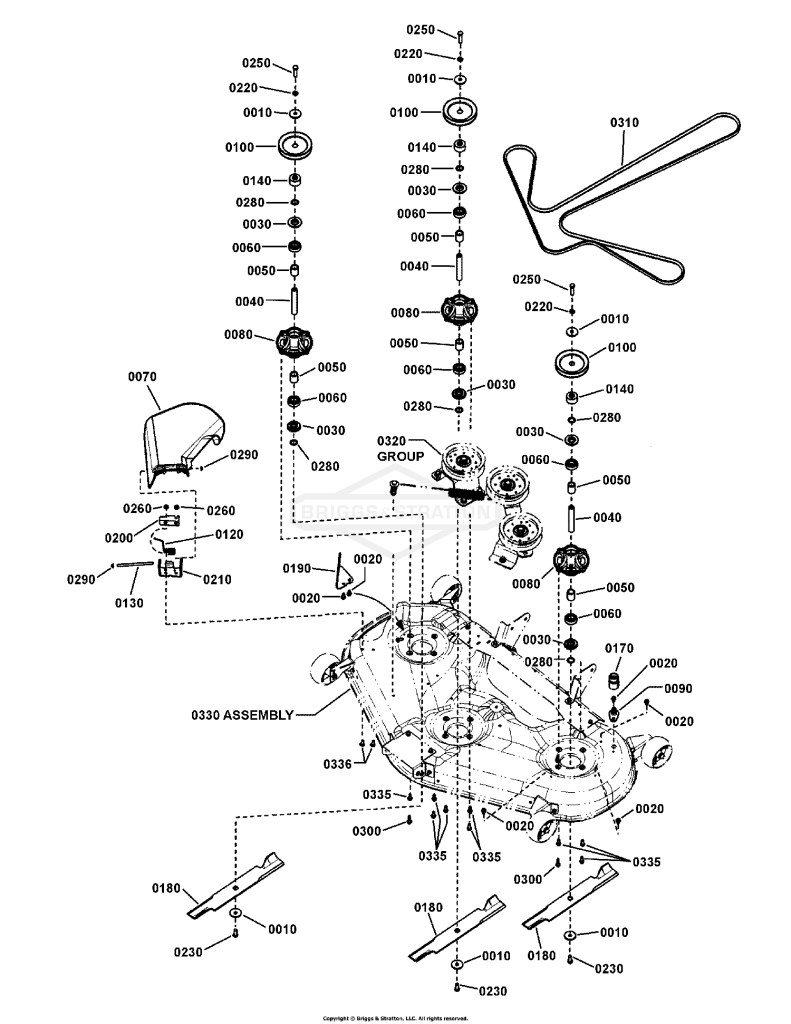 52 Mower Deck - Arbors & Blades Group (7501701C)