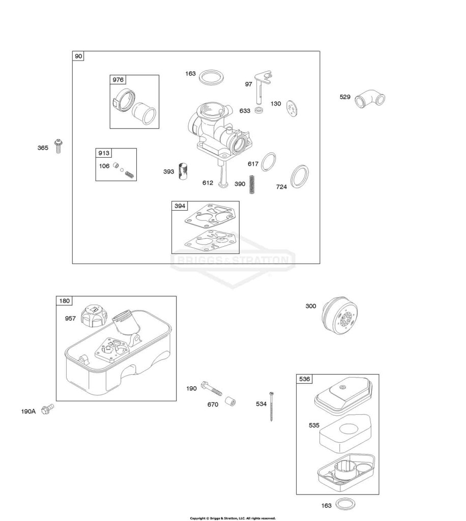 Air Cleaner, Exhaust System, Carburetor, Fuel Supply