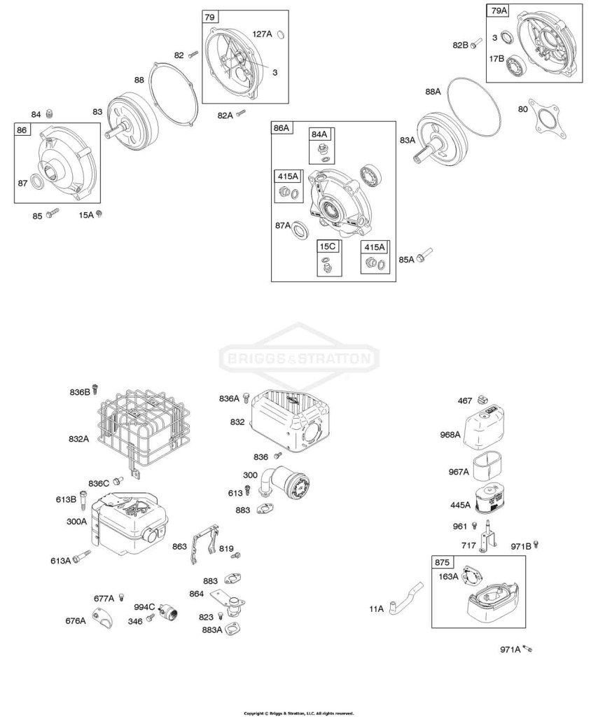 Air Cleaner, Exhaust System, Gear Reduction